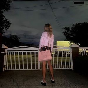 2000s PRADA PINK LEATHER BAG